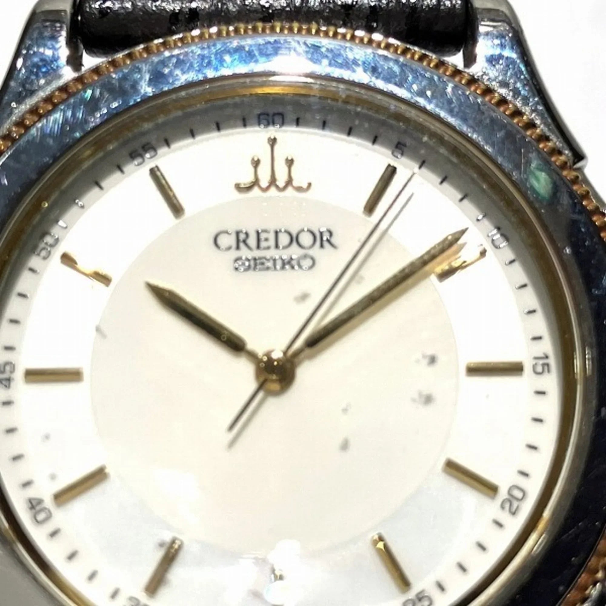 (Fair) Pacificique Credor Watch 9581-6060 Pre-Owned Seiko Quartz Men's
