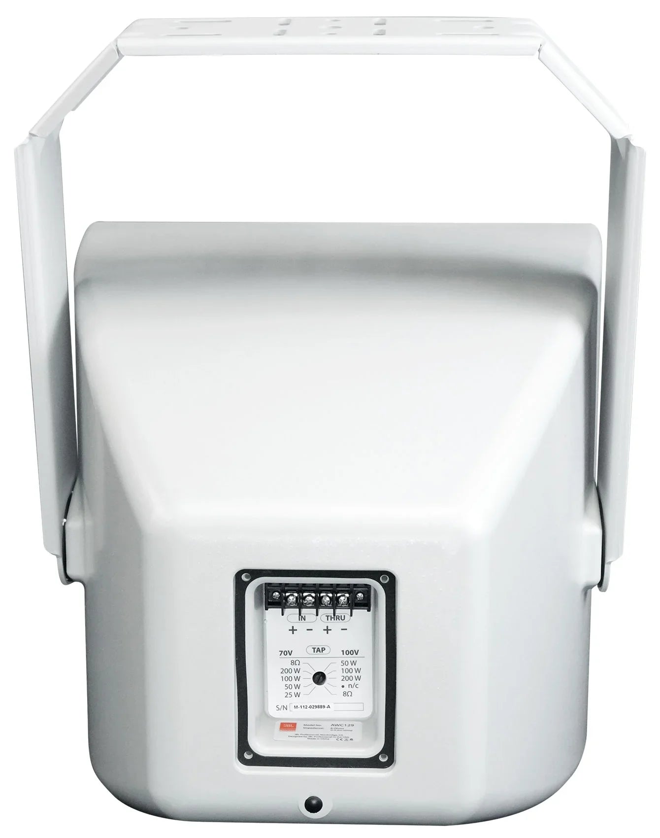 2-Way Speaker 70V Indoor/Outdoor Surface Mount 200w AWC129 12" Commercial