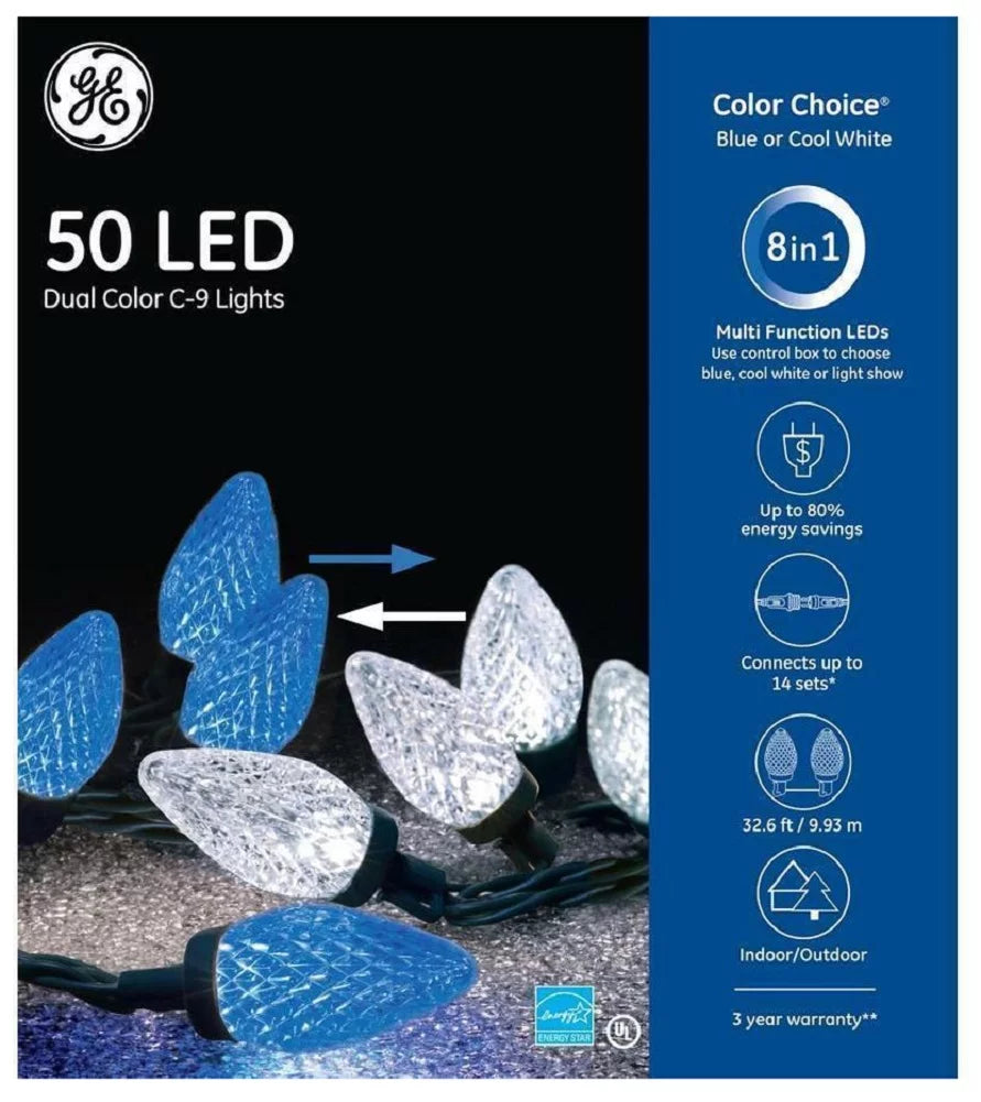 Choice C-9 Function Lights ft Dual White Color Color Multi 32.6 50 Blue/Cool