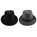 Cap Size Structured Bowler Retro , 2Pack Hat Panama Manhattan Winter Fedora Segolike Hat ,