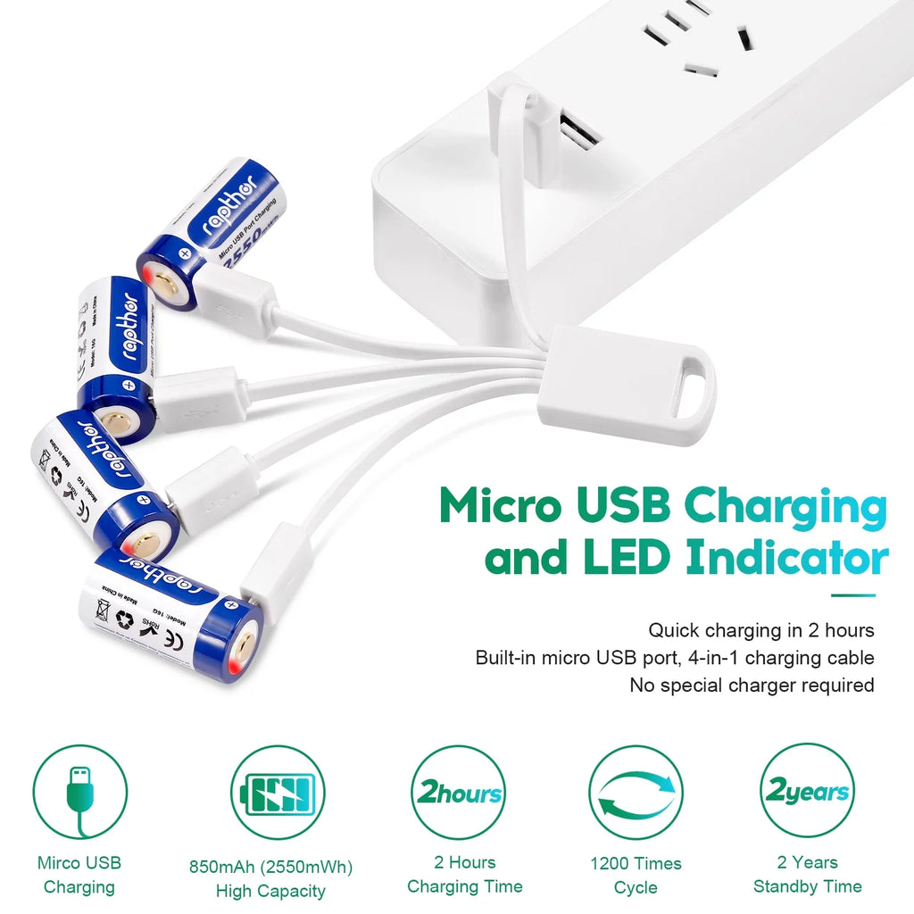 Wireless (850mAh) Fits Arlo VMC3030 Batteries Arlo Pack VMS3430 VMS3330 with 4 Rapthor VMK3200 VMS3130 Camera Security Rechargeable of
