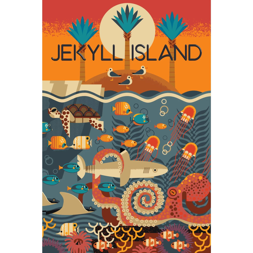 Piece Georgia, Island, Family, (1000 Adults 19x27, for Made Size in Jigsaw Textured Challenging Puzzle Jekyll Geometric Puzzle, ) and