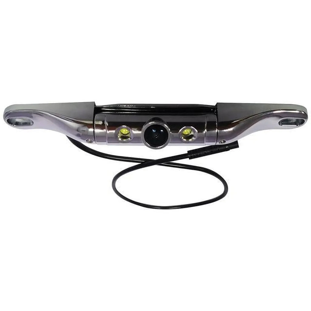 Chrome Plate VTL402CLS Boyo LED Camera Short-Bar Color CMOS with Built License Lights in