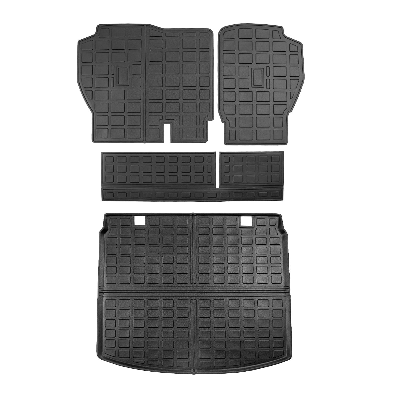 Trunk Honda Cargo Mats) (Fit Accessories Seat -V Upper Honda 2024 Cargo Protector 2023 with Liner Mat+Backrest Back Mat Trunk Deck, Mat Fits Shield Hybrid