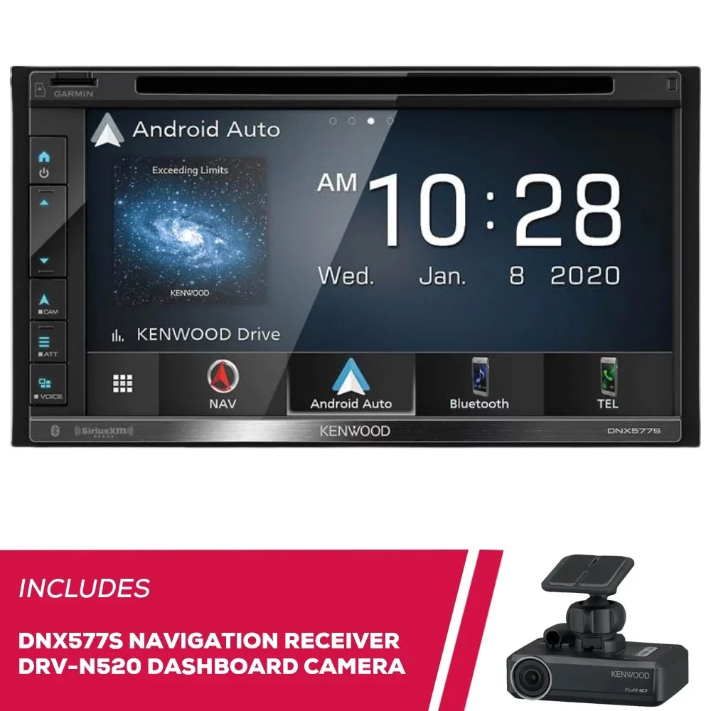 & Kenwood DVD Navigation Dashboard Full New DRV-N520 6.8" DNX577S HD Camera Receiver