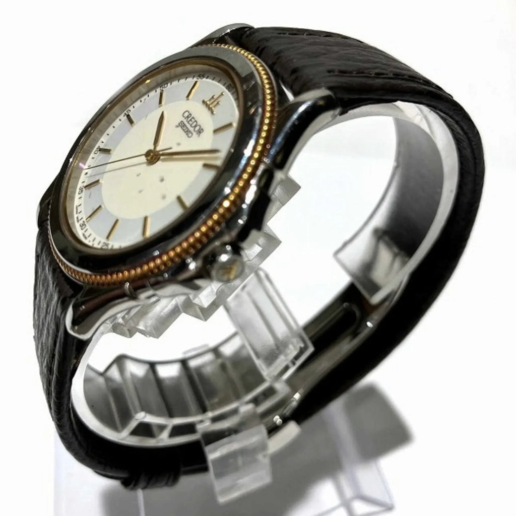 (Fair) Pacificique Credor Watch 9581-6060 Pre-Owned Seiko Quartz Men's