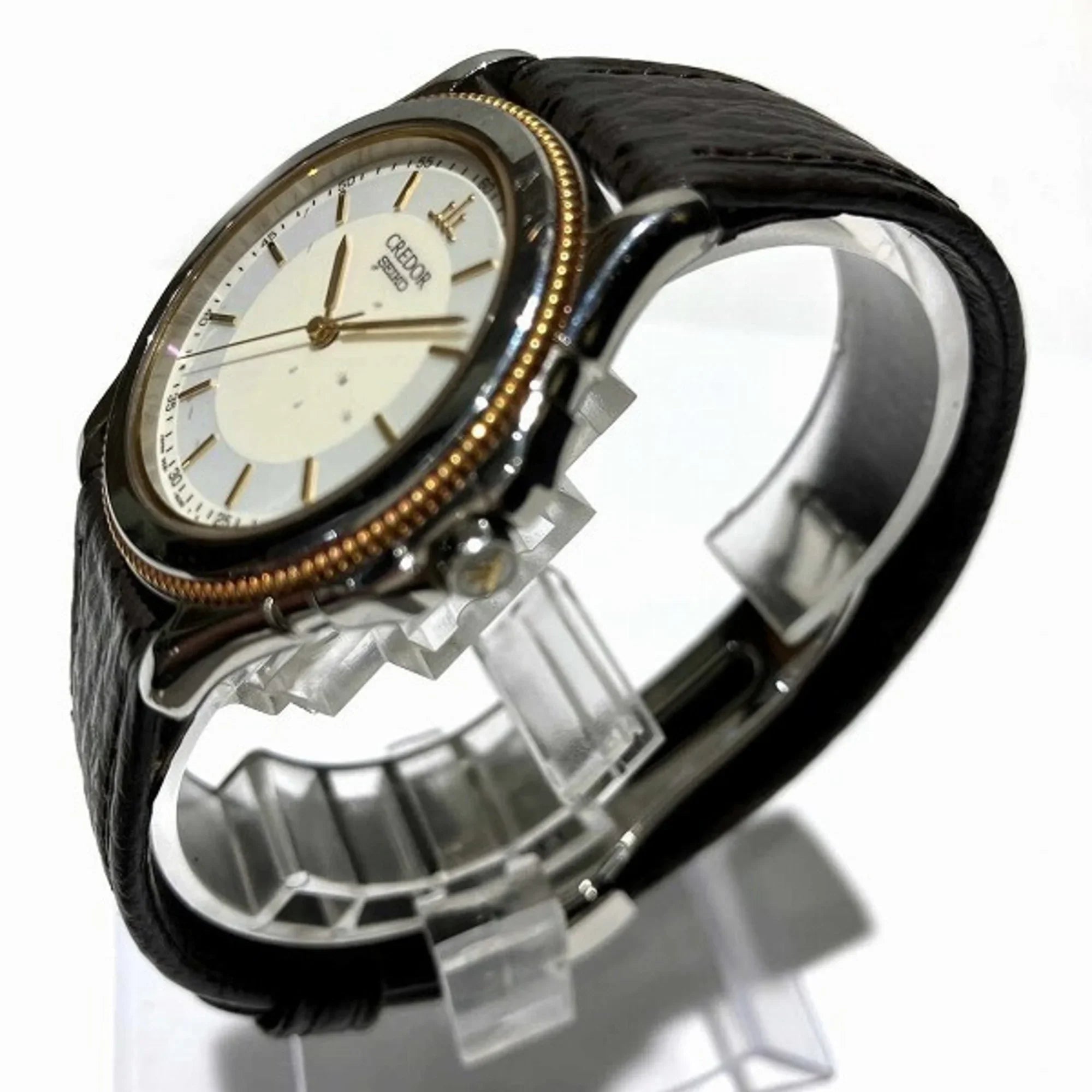 (Fair) Pacificique Credor Watch 9581-6060 Pre-Owned Seiko Quartz Men's