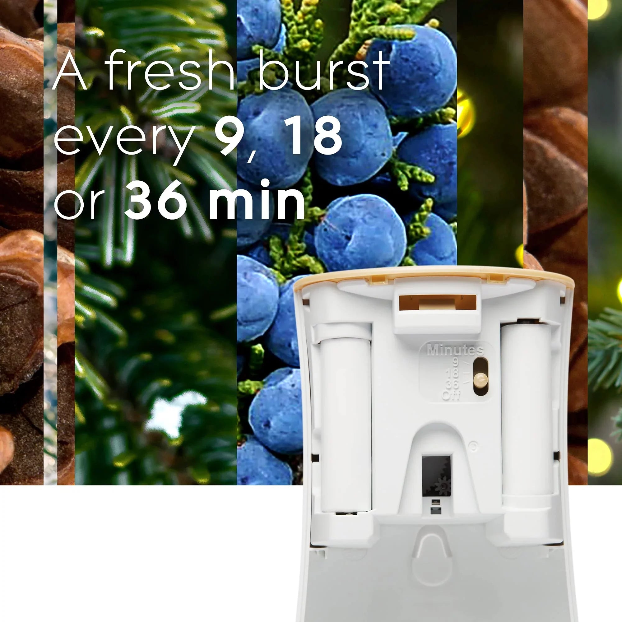 Wonderland, Pine 3 6.2 Glade Home Spray Automatic Freshener Count for and Air Oz, Refill, Bathroom,