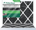Filterbuy Carbon with (3-Pack) Eliminator Activated Filters Furnace Air Odor 14x20x1 8 Pleated