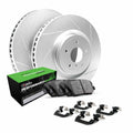 Front Kit|fits |Front Hardware Brake Rotors| 2007-2015 Brake Sport Q60 R1 and Kit G37, Pads G35, Rotors Brakes Pads| and Rotors Performance and Brake Concepts Pads|
