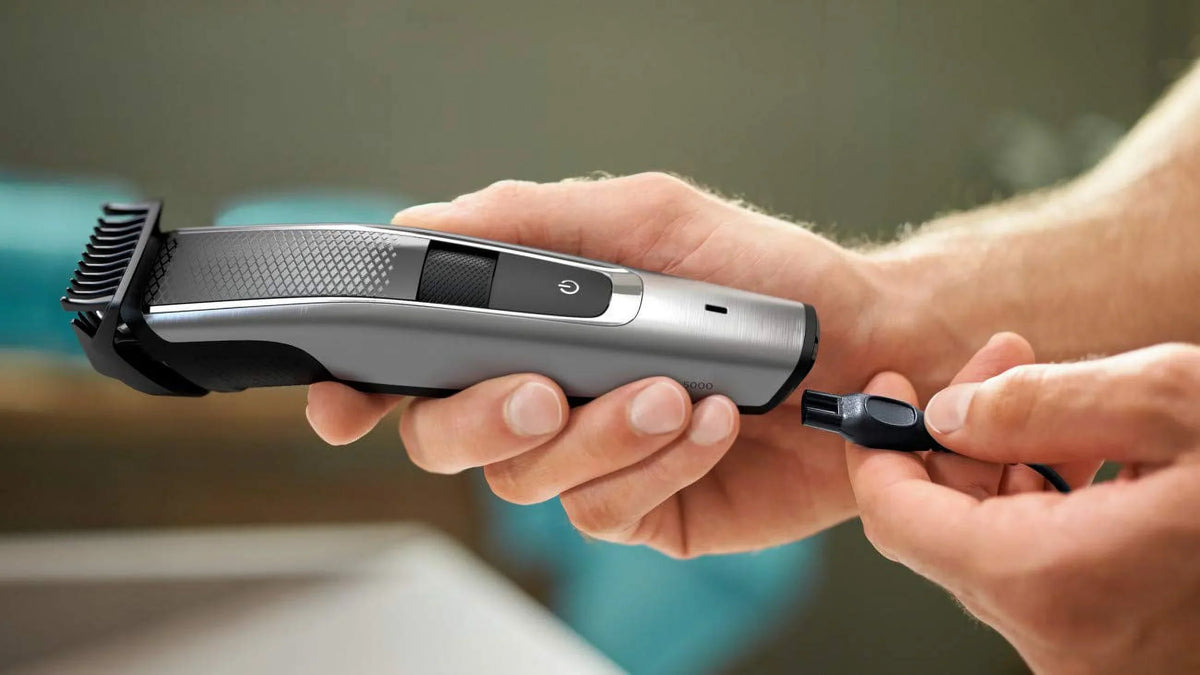 Cordless Wet/Dry Norelco Multigroom Mustache Trimmer Kit 5000 Turbo-Powered & All-in-One Grooming Series Beard Head