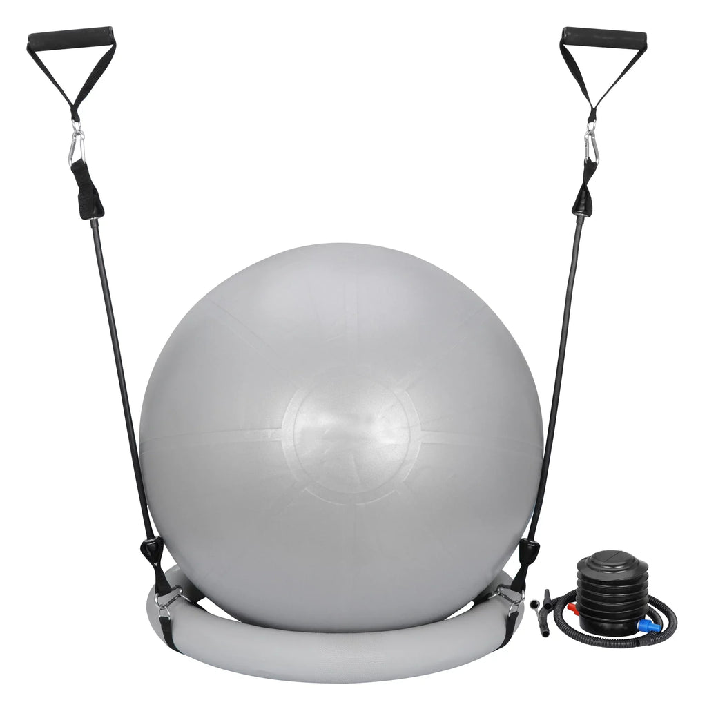 with Balls Stability & Fitness Quick for Birthing, Exercise Guide Burst Balance Anti- Ball Yoga,Pilates, & Fitness ZENSTYLE Pump Ball Workout