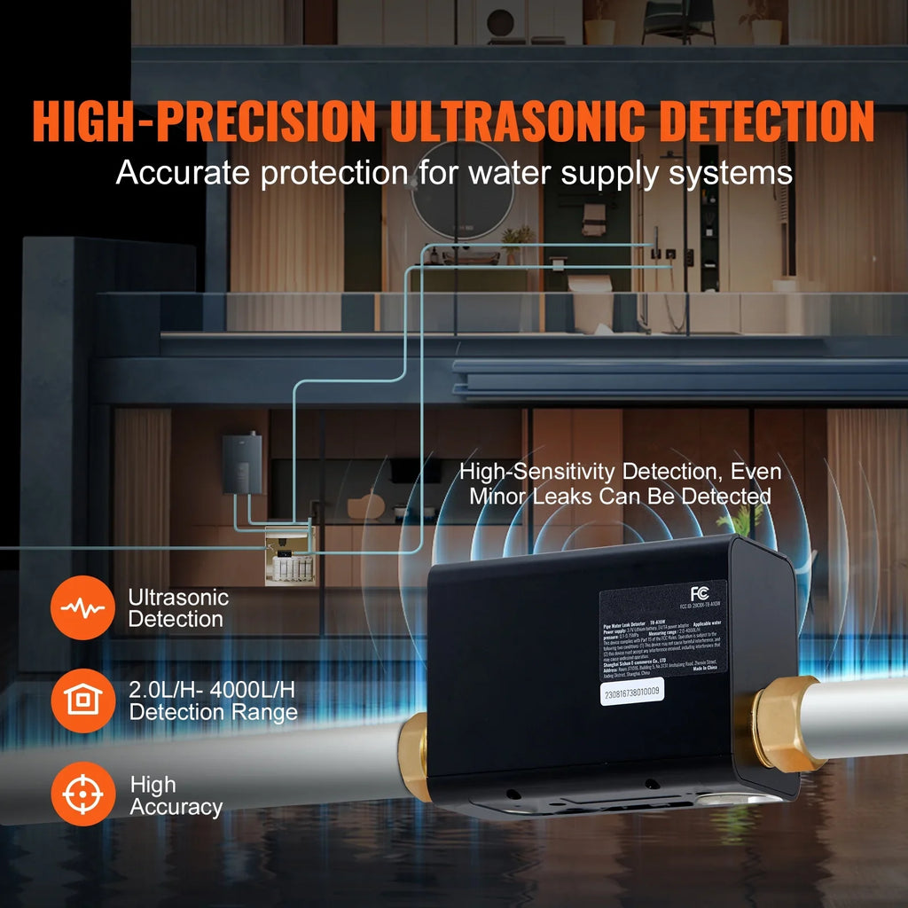 or 1" Leak Detector Monitor 3/4" Automatic pipeline in Available Smart Moisture Diameter. Shutoff