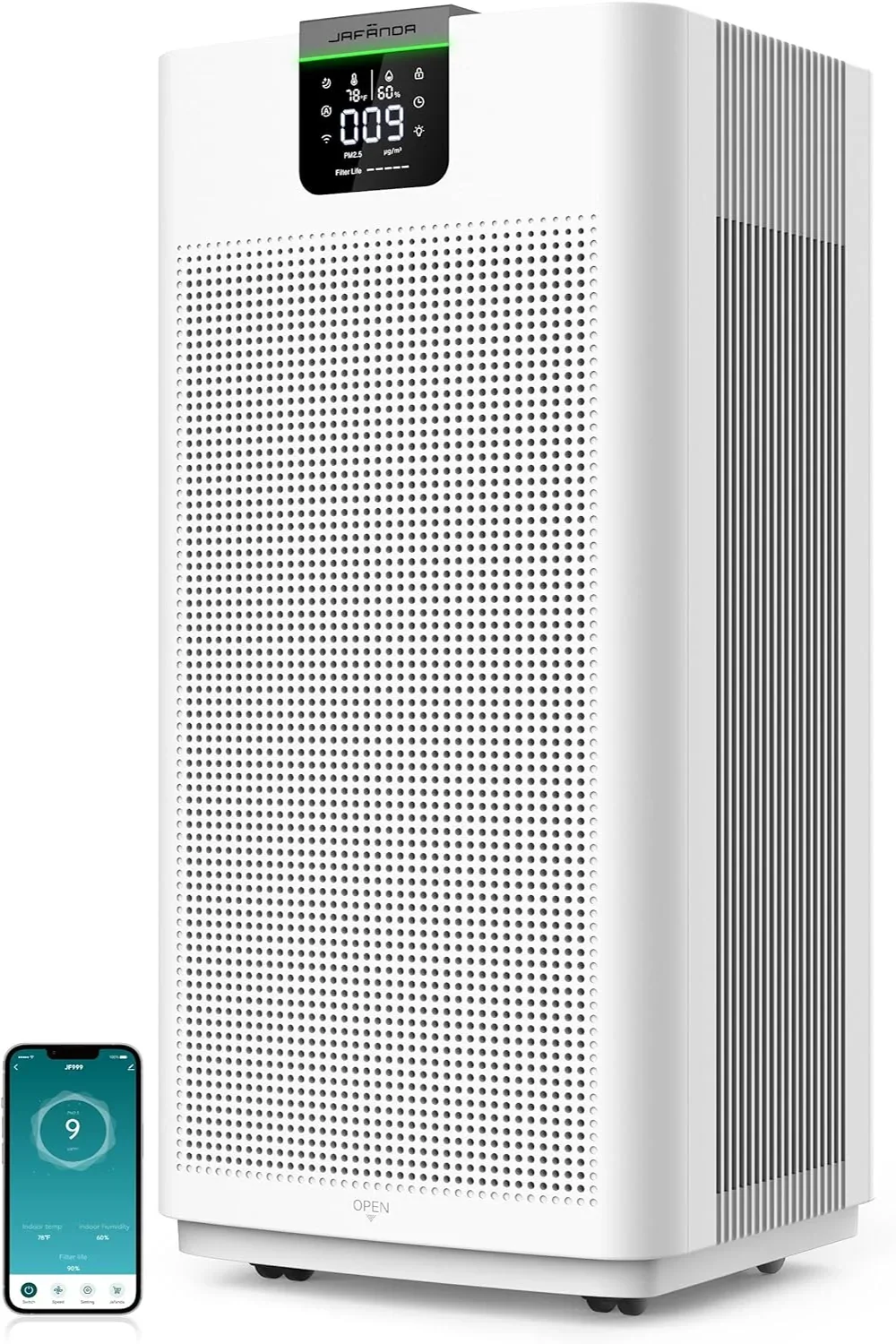 & & APP Purifier Home Jafanda Smart Sq.ft Office JF999 for H13 Air for Alexa HEPA 4575 Allergies