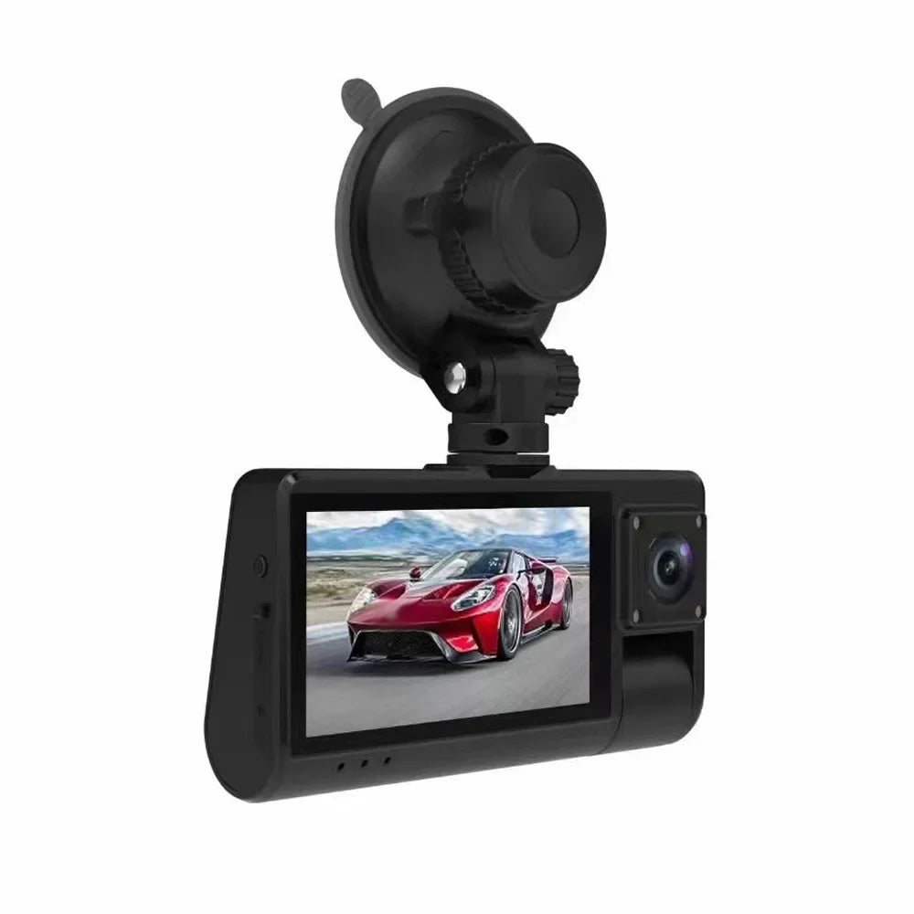 Video Auto Connectivity - Safety - with Recorder 3-in-1 Rearview Camera, Dash Clear Recording, Screen Wide Touch Cam Angle Driving Mirror WiFi