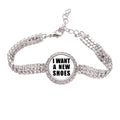 I Bracelet Art Want A Diamond Anklet Shoes New Chain Tennis Deco Jewelry Fashion