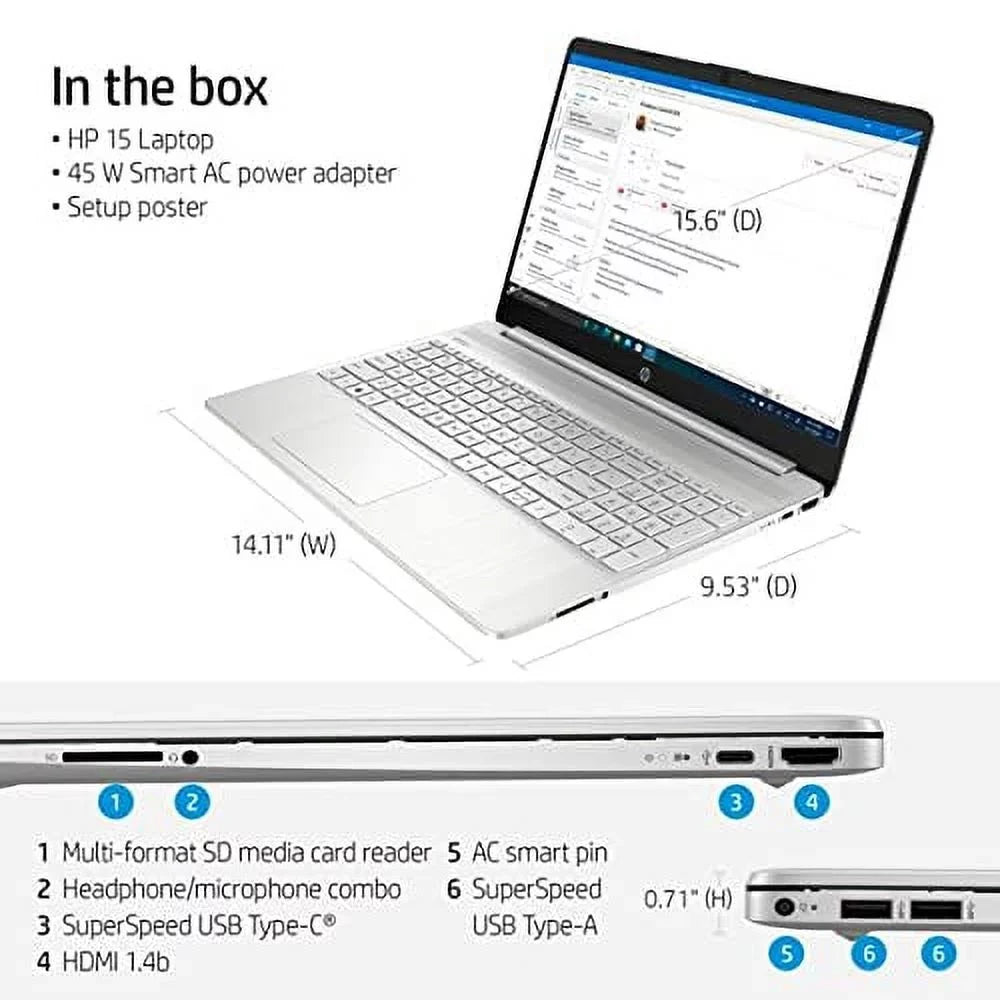 Iris 11th i5-1135G7, DDR4 1080P 2021 Windows , Gen Laptop, Quad-Core 256GB + , PCIe Inch Intel Xe Silver -C, Graphics, 8GB Business Wi-Fi, Full 15.6 TiTac , Card, Intel