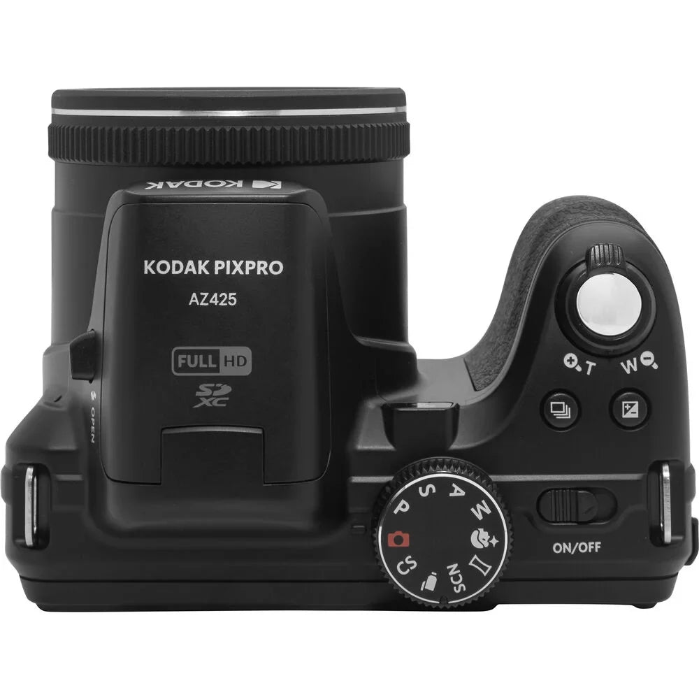 AZ425 Digital Extra Case Kodak (Black) Camera +Tripod Kit + Battery + -64GB PIXPRO