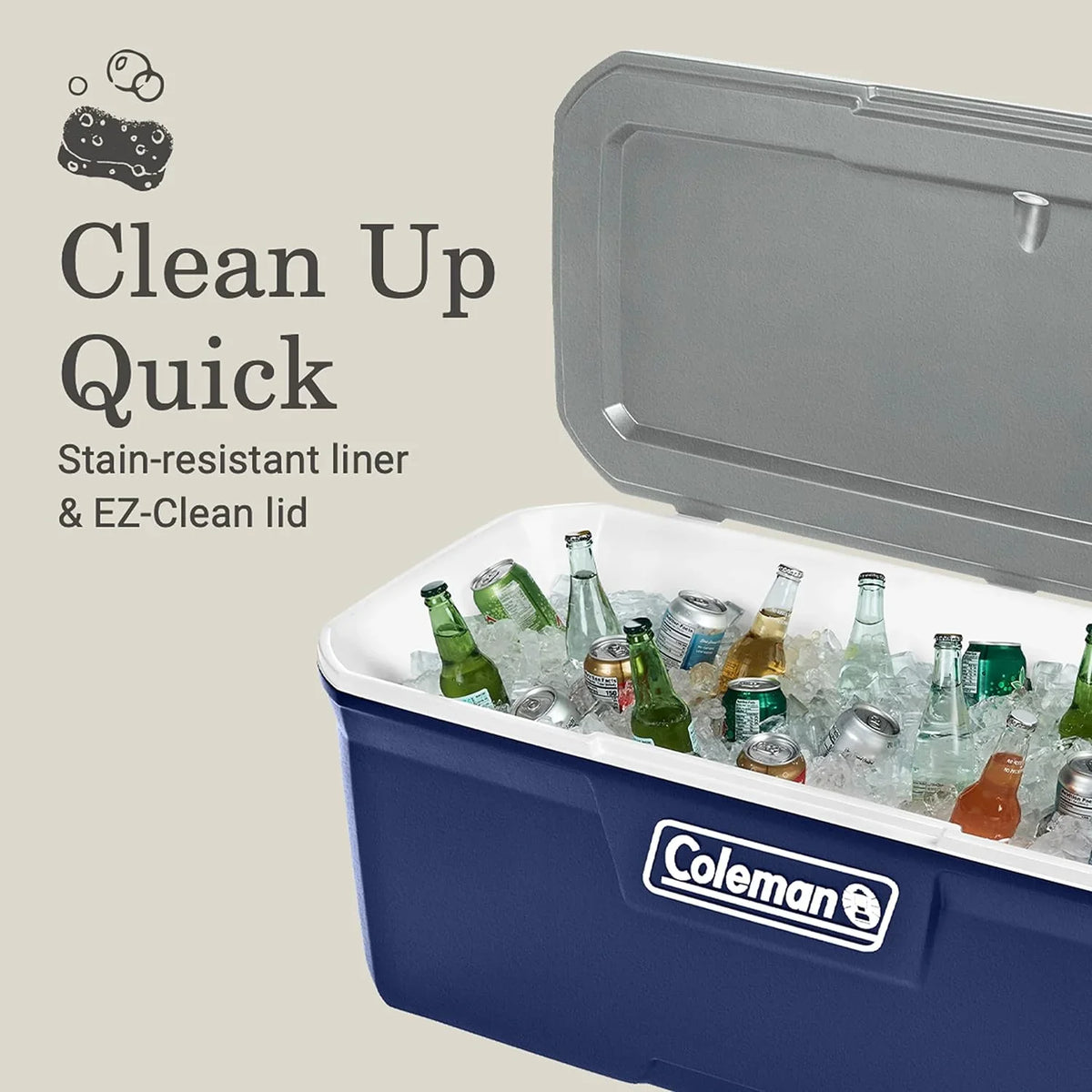 & Duty More 5 Camping, Handles, Series Leak-Proof YANPO Great for Keeps Beach, Days, up Sports, to Hard Ice 316 Portable Heavy Cooler Cooler Insulated with Tailgating, exterior for
