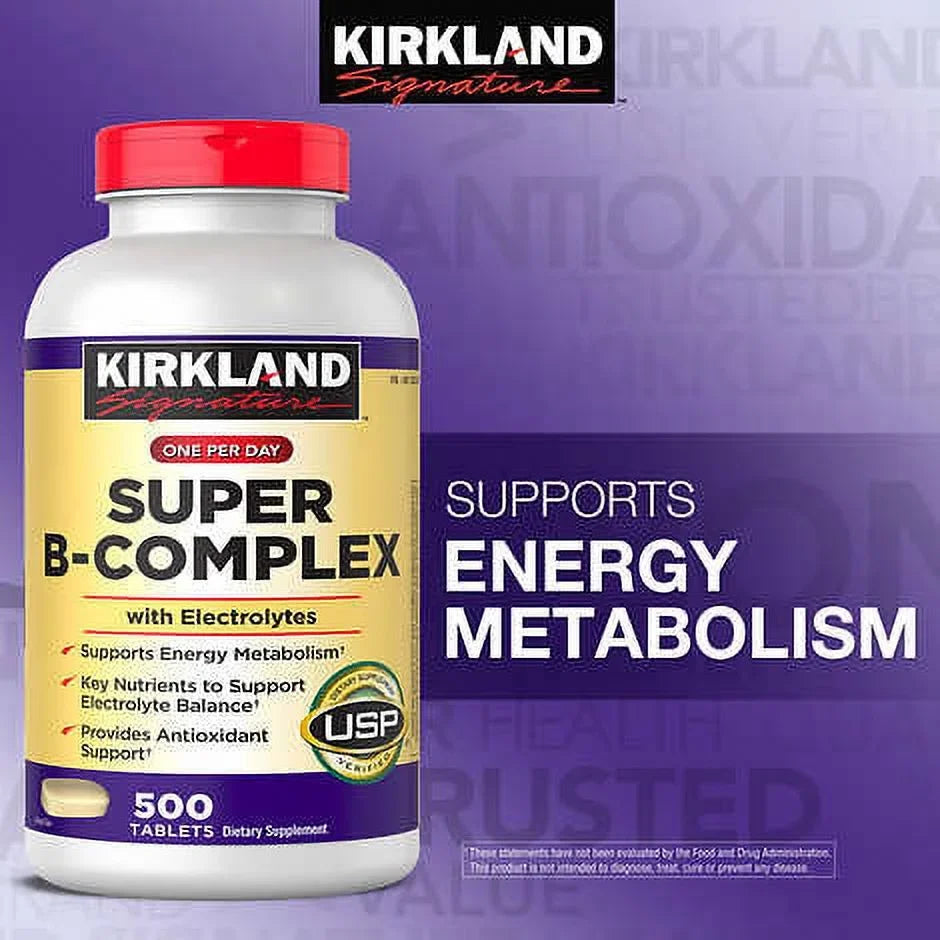 Includes 1000 2 and Vitamins, 500 Tablets B Vitamin 8 B-Complex, Super Electrolytes C