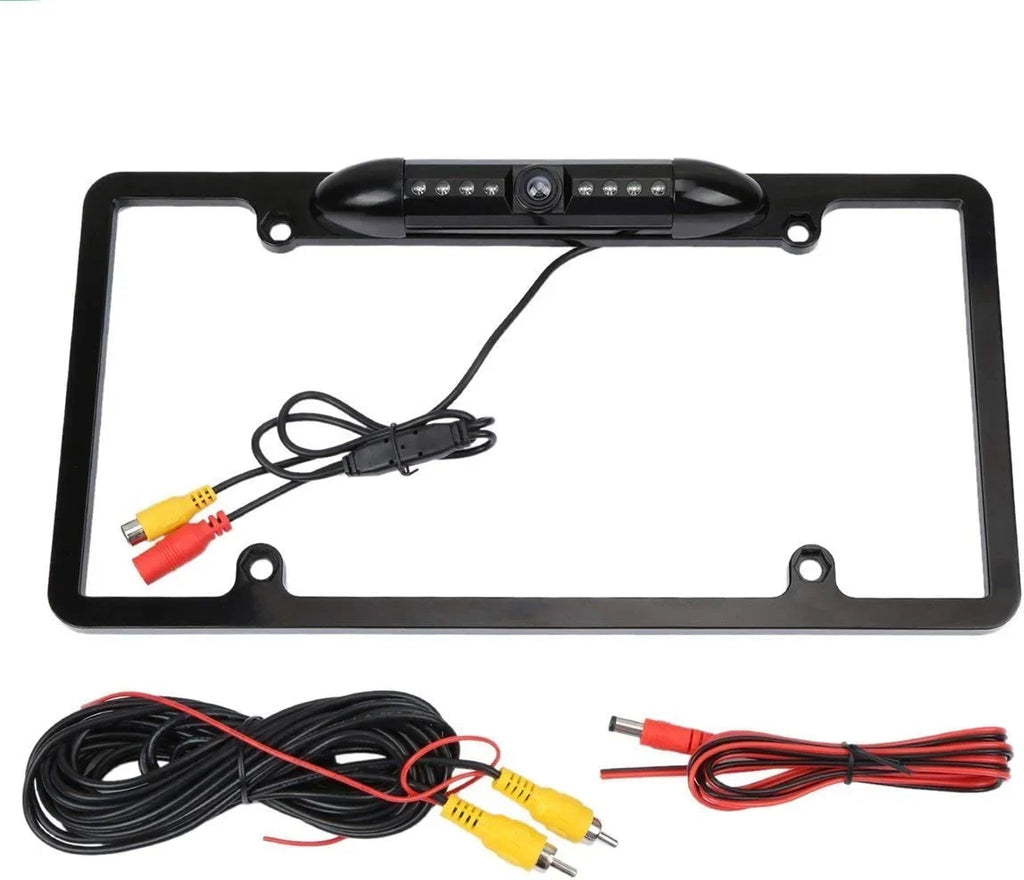 Rearview Backup Camera for KW-V140BT License JVC Plate Black Frame KWV140BT