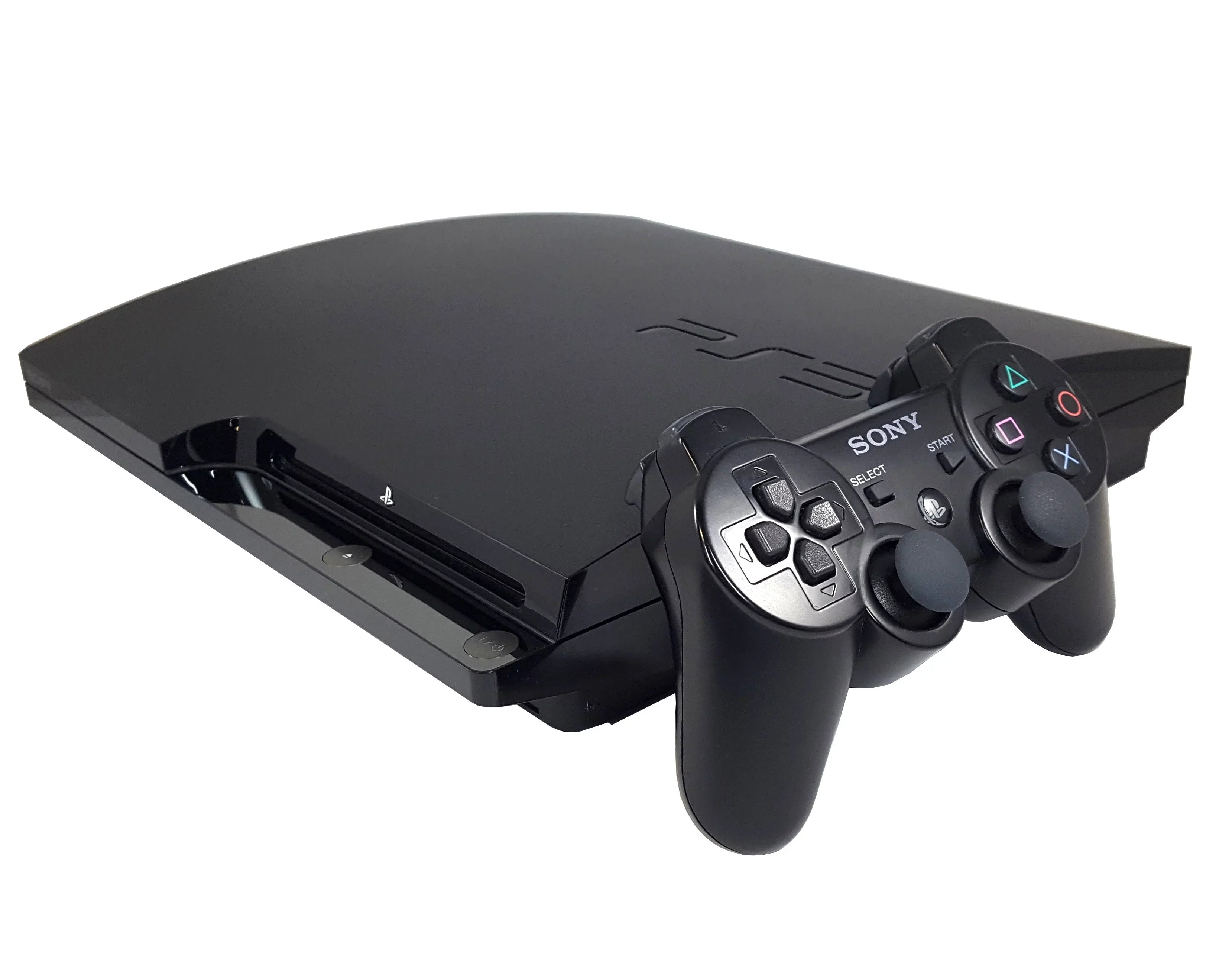 Sony PlayStation PS3 Controller (Refurbished) Slim 3 Console 120GB Black Video Game Restored