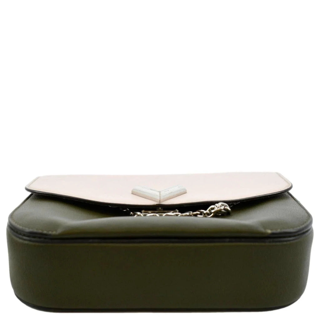 Khaki Leather Calfskin Green Saddle Very Bag Shoulder Pre-owned
