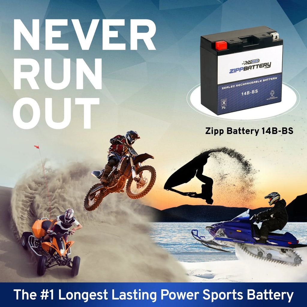 Volt,12 for Se 135 Motorcycle 650cc Ah, (14B- Gv650 Hyosungmotors ) 2009 Battery Zipp 12 Battery YT14B-
