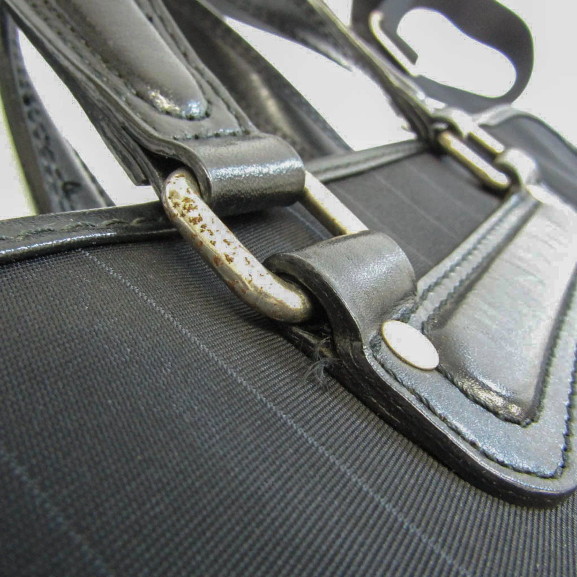 Bag Pre-Owned Men's Black Paul Document Nylon Smith Case,Shoulder (Good)