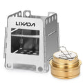 Wood Backpacking Camping Stove Stainless Steel and for Stove, Lixada Portable Picnics