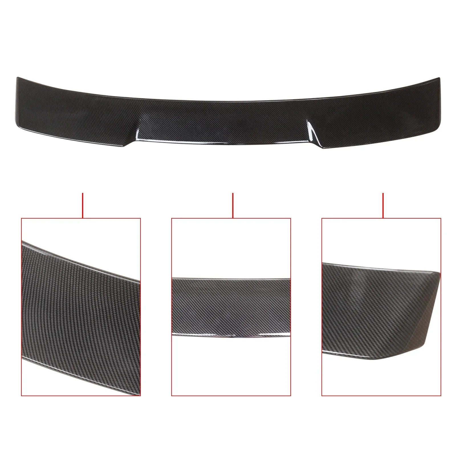 Rear Spoiler Roof Fiber Look Carbon Touring Sport Honda Civic 2022 11th 2023 Window for Spoiler