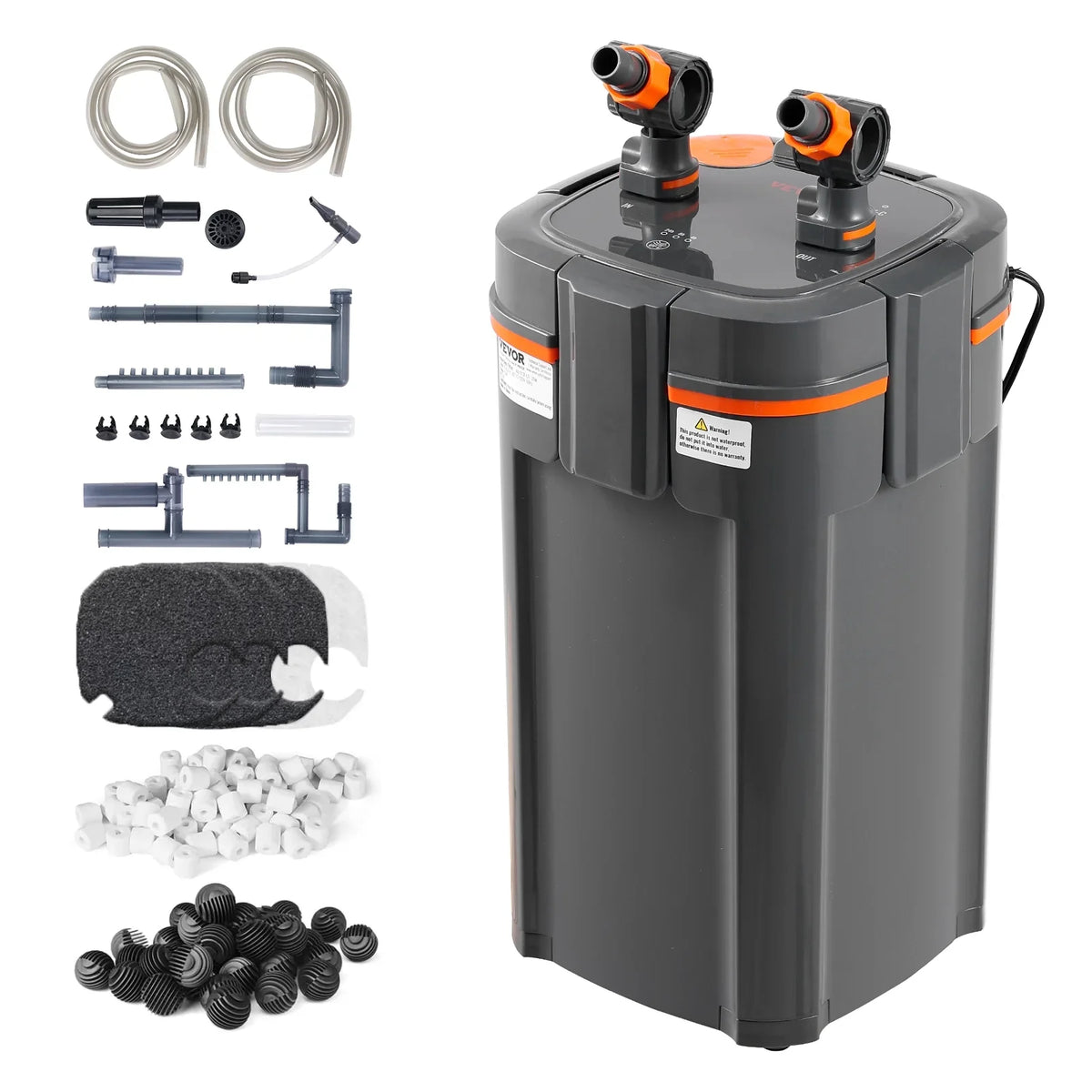 Aquarium Canister 11w SKYSHALO Quiet Lamp UV Filter 75 Tank Gallon Fish