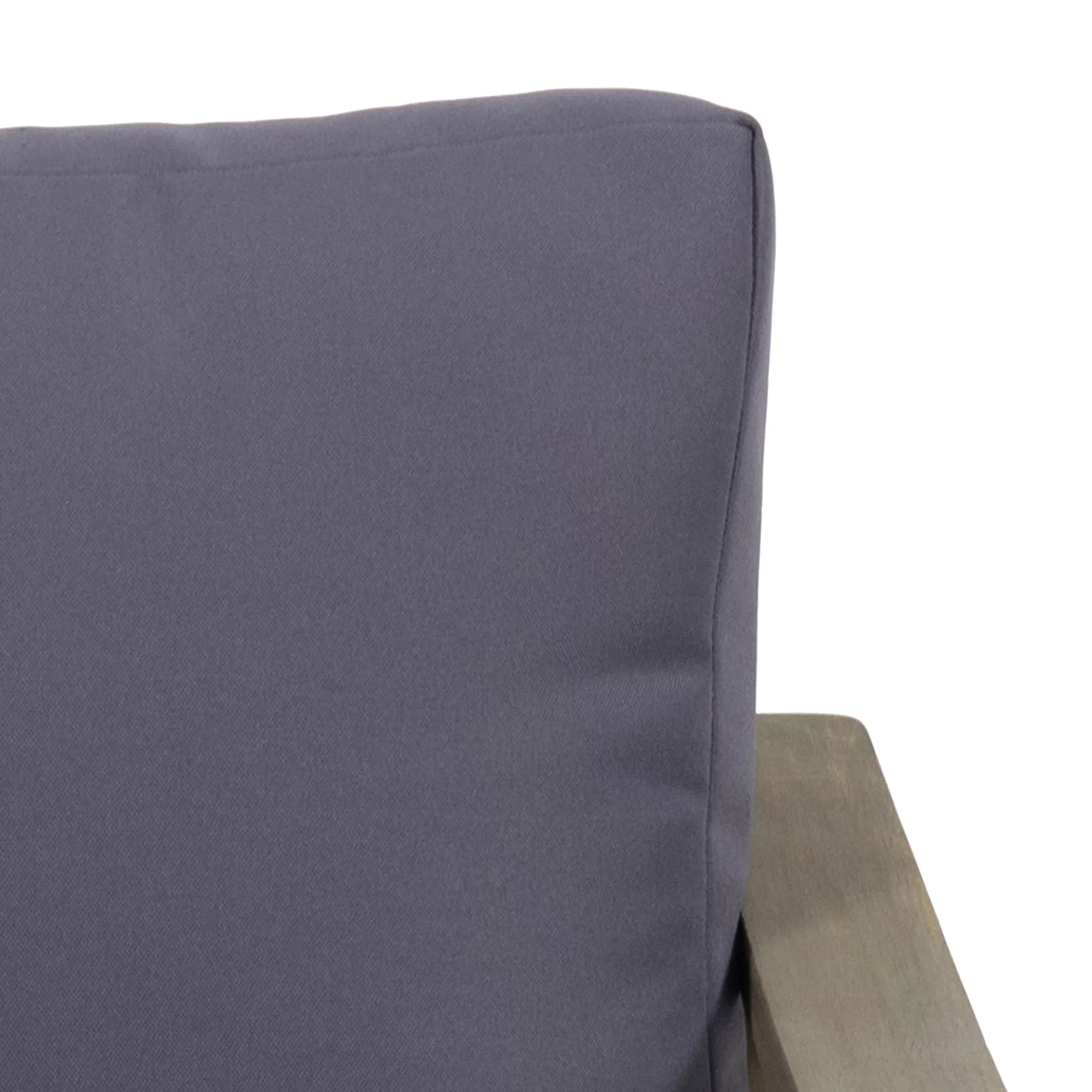Gray Wood Dark and with 4 Seater Cushions, Set Johnlucas Studio Outdoor Acacia Gray Chat
