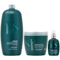 Alfaparf Lino Reparative Di & 16.9oz Shampoo 4.23oz Semi Mask Reconstruction & Fluid 33.8oz