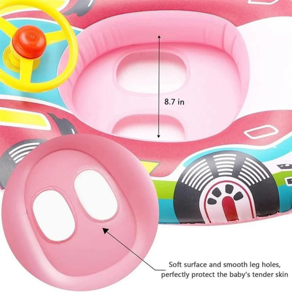 Lnflatable LiebeRen Baby Float Floats Pool Kids Toddler Steering Boat Airplane Swimming Seat with Swimming Ring