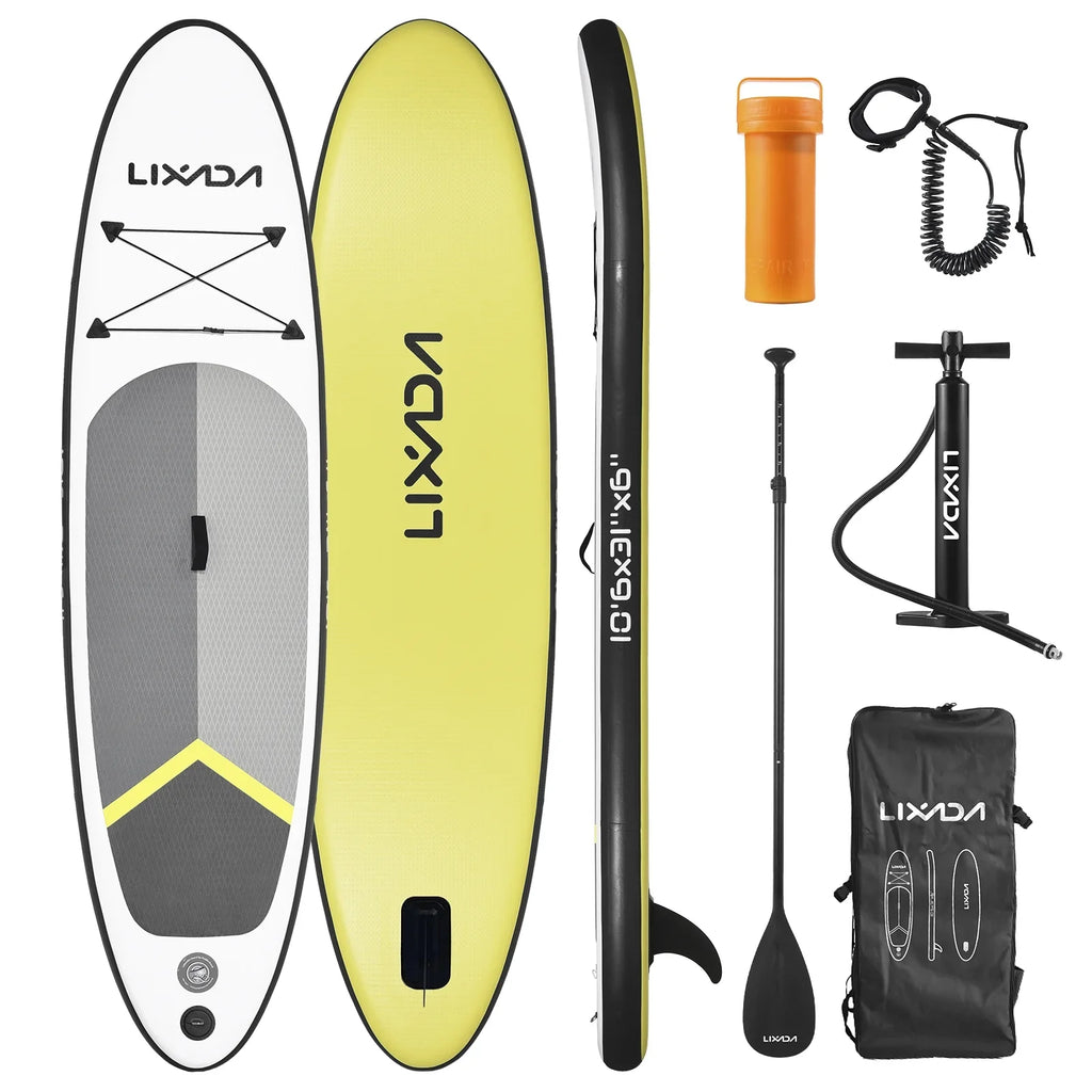 Inflatable Paddle Board liquid Backpack Surfboard Set, Travel for Lixada with