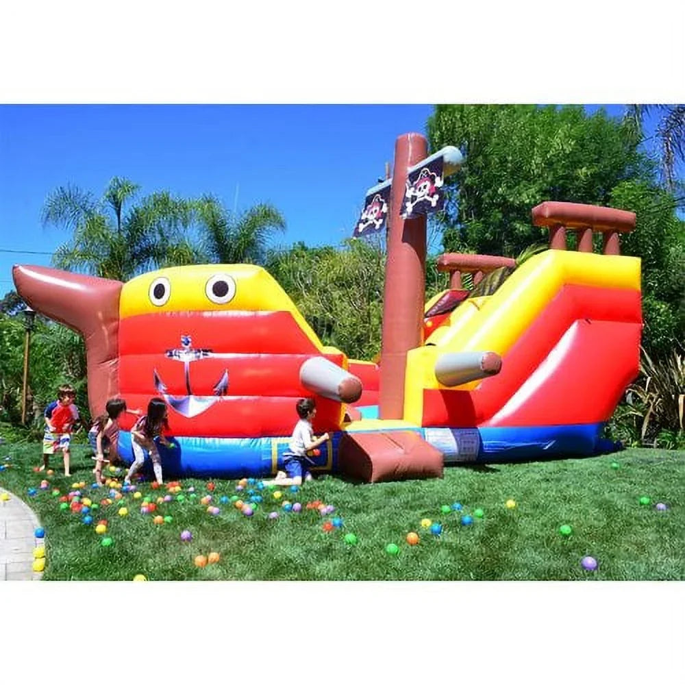 House Slide (with Pirate Commercial Kids JumpOrange Bounce Adults and for liquid Blower) Ship Grade