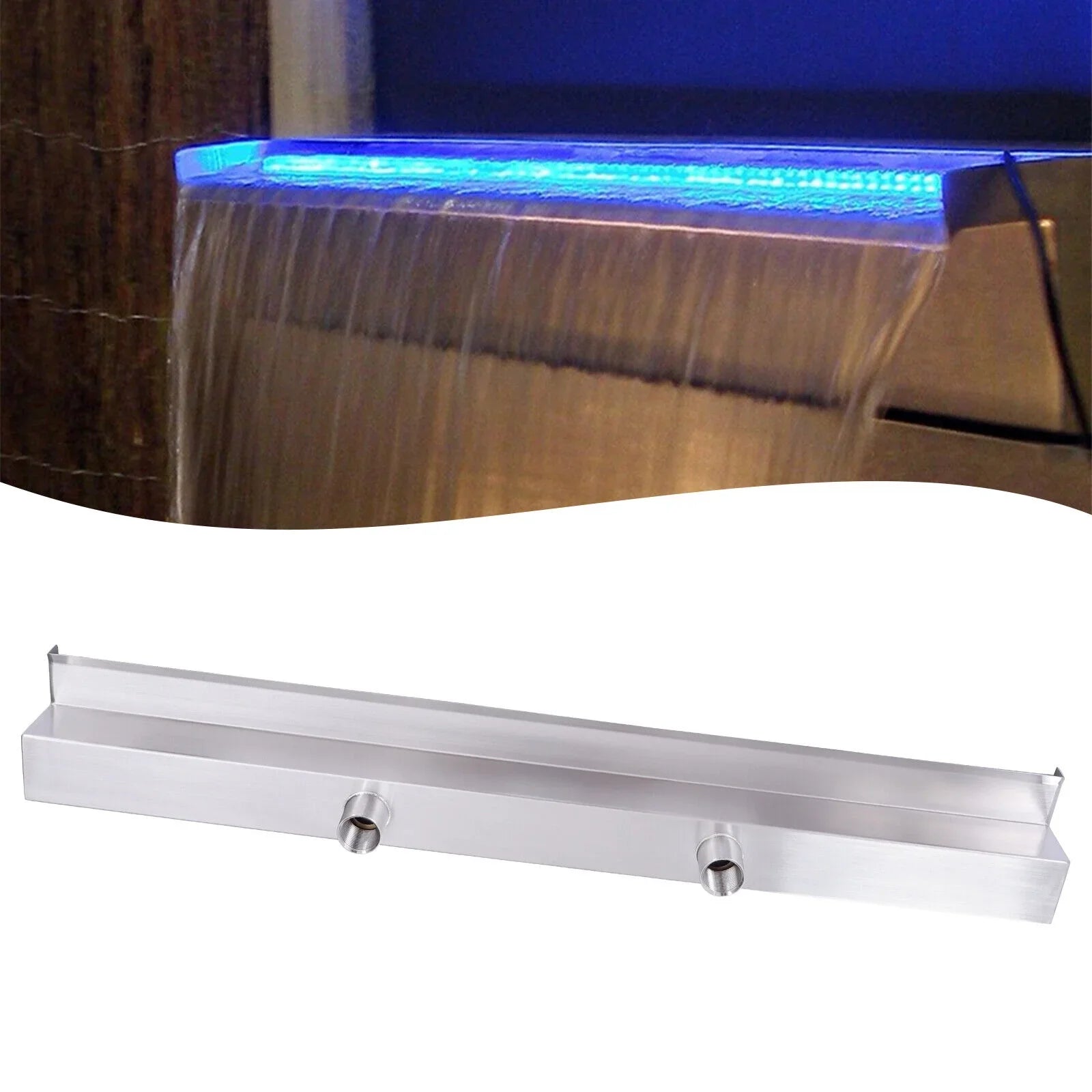 Pool Moisturefall 35.4 Light Pool with Swimming Strip Moisturefall Inch Fountain