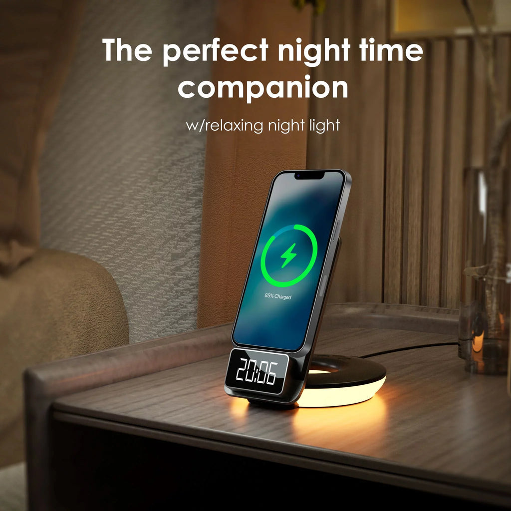 Lamps Station, RS7 Touch Charging Black - Wireless 3-in-1 Control, Table-Desk Rexing