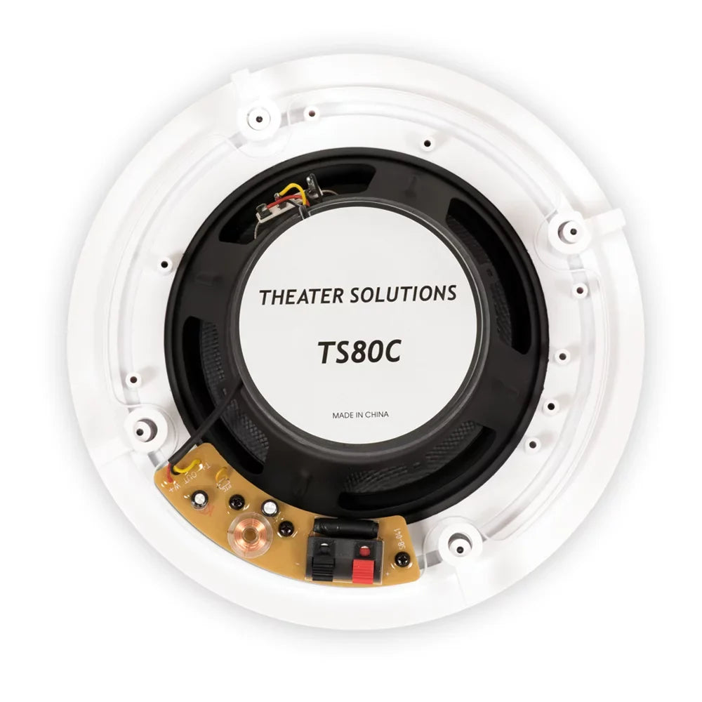 Solutions Speakers 8" 4 Theater Ceiling Pair Sound TS80C Theater Surround In Pack Home