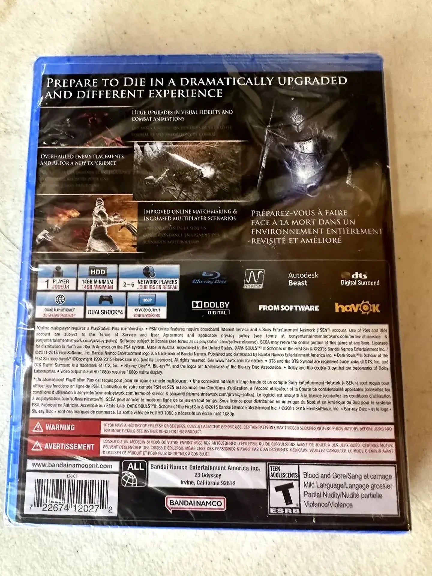 Souls 2 New Scholar of Sin the PlayStation Dark Factory Brand Sealed PS4