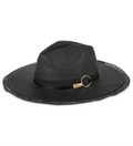 Hat Camuto Size Black Men's Panama Ring Vince Regular