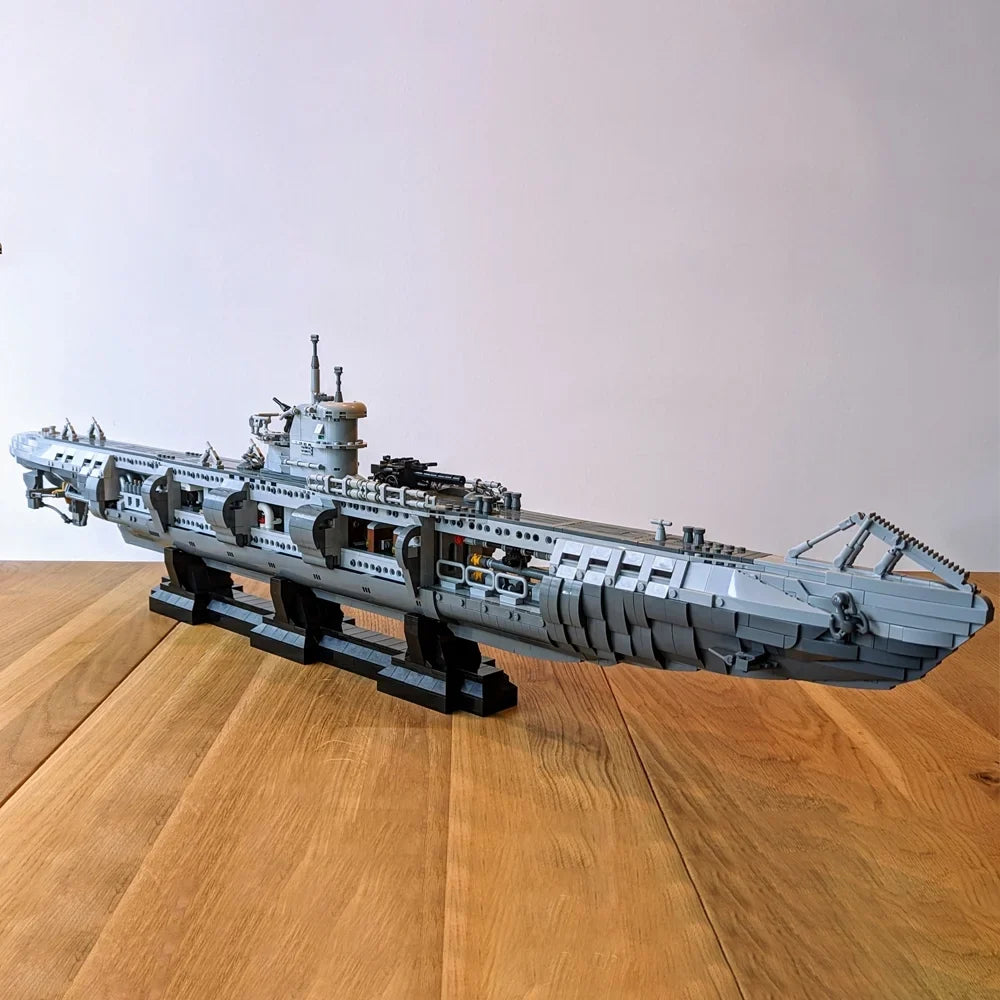 Building Gift U-Vessel Set Toy Warship Military Blocks Bricks Submarine Kids Type Model Moc Adult