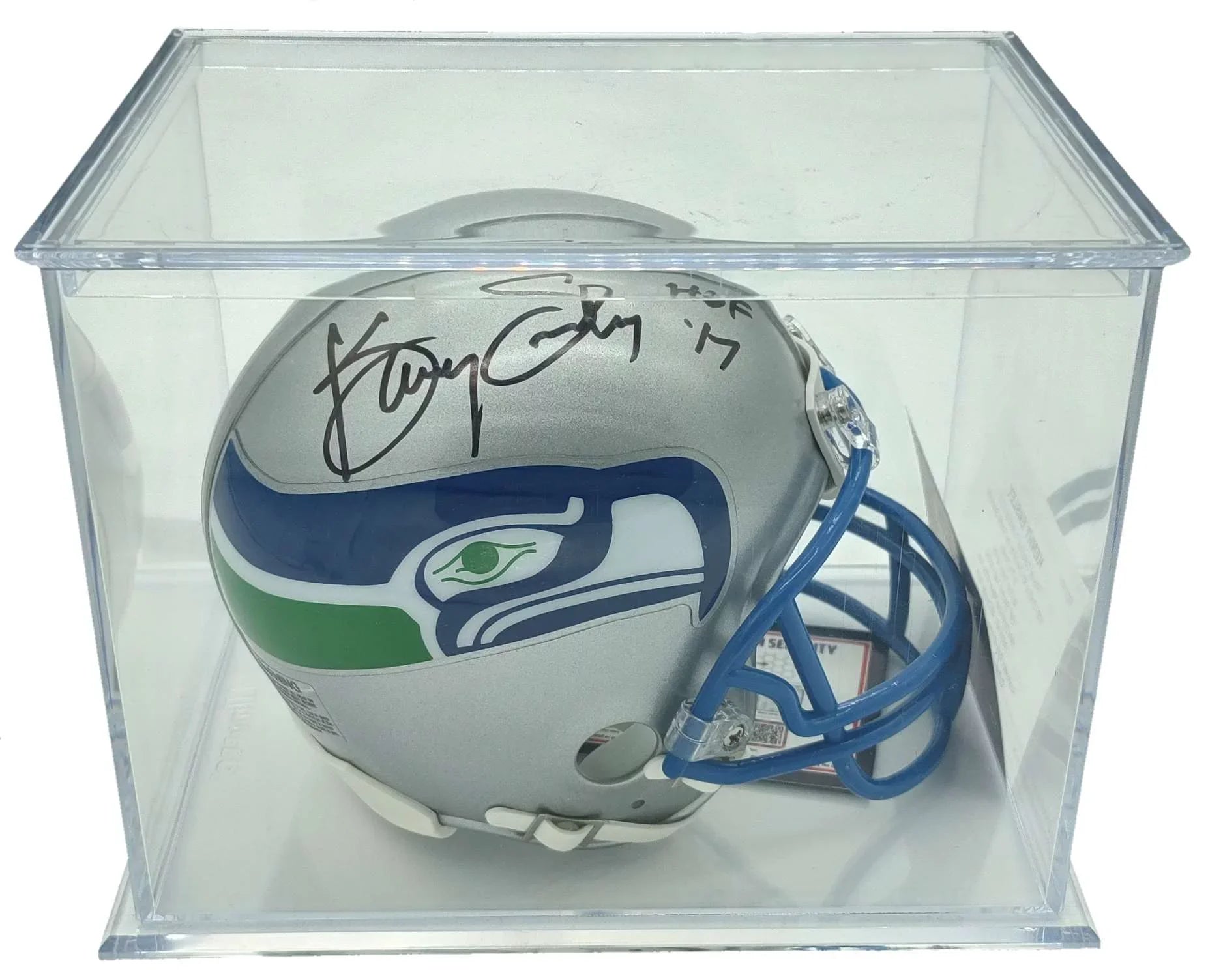 Mini Easley Treasures Helmet Hidden Tristar Kenny Autographed