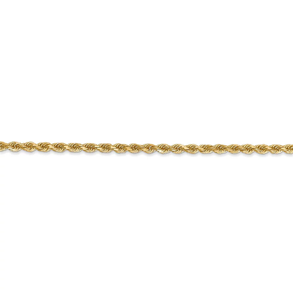 with Teens; Diamond Men Rope Clasp Gold Adults 14kt Chain Yellow Chain for Cut and Bracelet; Lobster Women for 2.25mm Real and