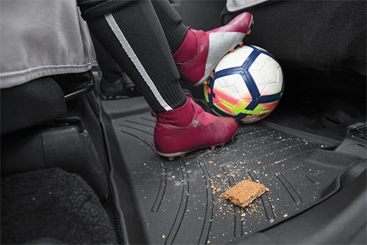 Connect FloorLiners & Custom Row with 1st Fit WeatherTech Transit Grey compatible (Driver - Passenger), 2009-2013