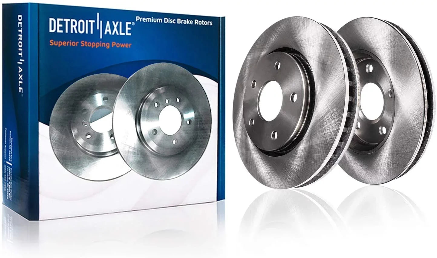 Calipers for Ceramic and Town Disc Dodge & Detroit Country - Brake Rear Brake Brake 2008-2012 Axle Pads Kit & Front Rotors Caravan, Brake Replacement Grand