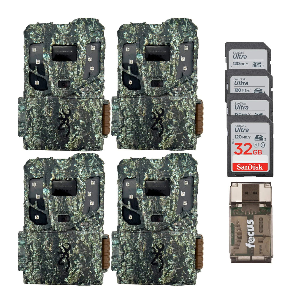 & Reader Scout Max w/32GB Trail Pro 4PK Camera Browning Extreme HD M/Card