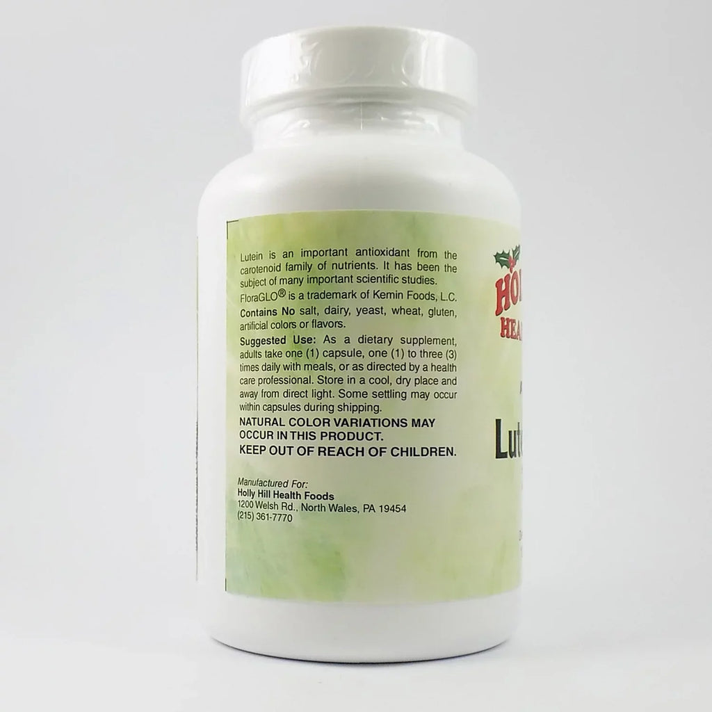 Plus With Foods, Hill FloraGLO, Holly Lutein Capsules 120 Vision For Health Support