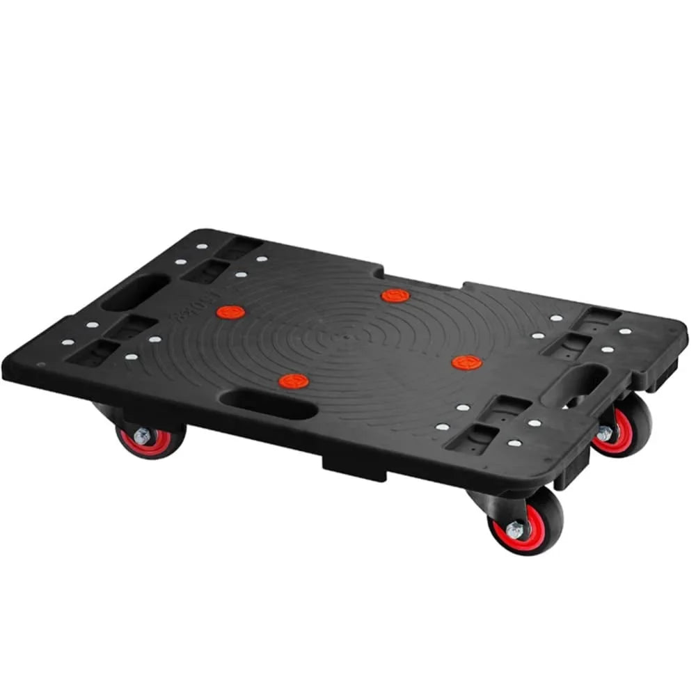 Rotate Portable Cart Homhougo—2PCS Capacity Trolley 4 Transport Travel Luggage 330 Truck Home Wheels Folding Office Lbs for 2pcs Black Hand